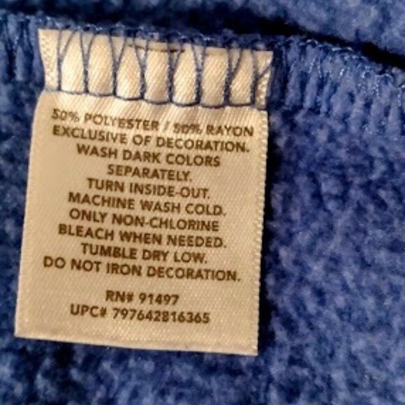 North Carolina State Women's Sweatshirt Color: Pacific Blue-Size: Large - Picture 13 of 14